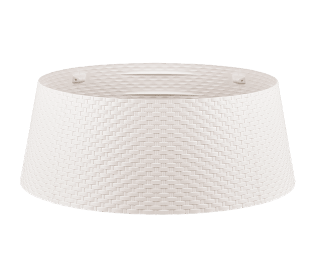 TREE NEST WHITE RATTAN TREE COLLAR 650 X 559